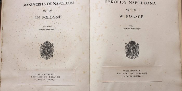 Wydanie drugie, egzemplarz autorski, tekst równolegle w j. pol. i franc.