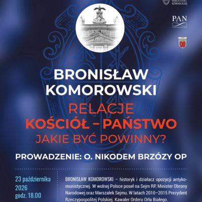 Relacje Kościół-Państwo – jakie być powinny? Spotkanie z&nbsp;Bronisławem Komorowskim